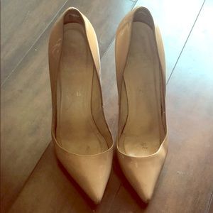 Louboutin nude pumps